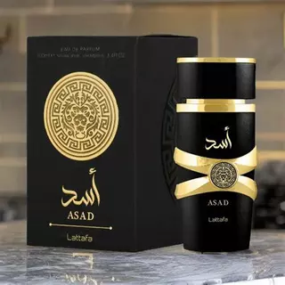 Perfume Masculino Arabe Asad Lattafa Eau de Parfum 100ml - Excelente Fixação Cheiroso Dia e Noite em Oferta na Shopee
