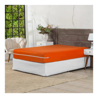Capa de Colchão Queen Size Lisa – Encaixe Perfeito e Conforto Elastex em Oferta na Shopee