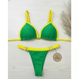 Biquíni Feminino Copa Brasil Cortininha Fio Dental Com Regulador Sem Bojo Suplex Confortável em Oferta na Shopee