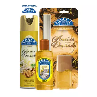 Kit Coala Aerossol + Difusor de Aromas + Limpador Perfumado de Ambientes - Ameixa Dourada em Oferta na Shopee
