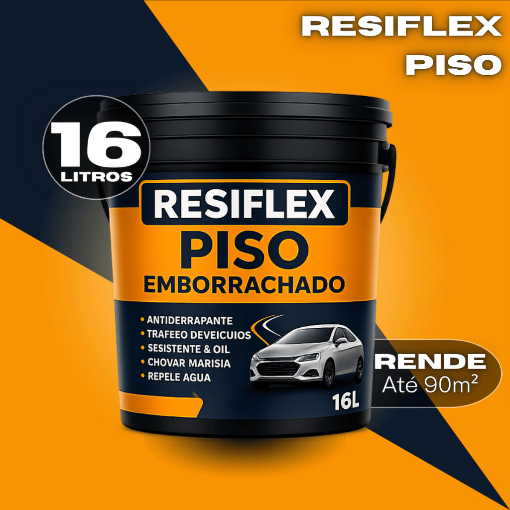 Resiflex Tinta Piso Emborrachada 16L - Tecnologia Antiderrapante ...