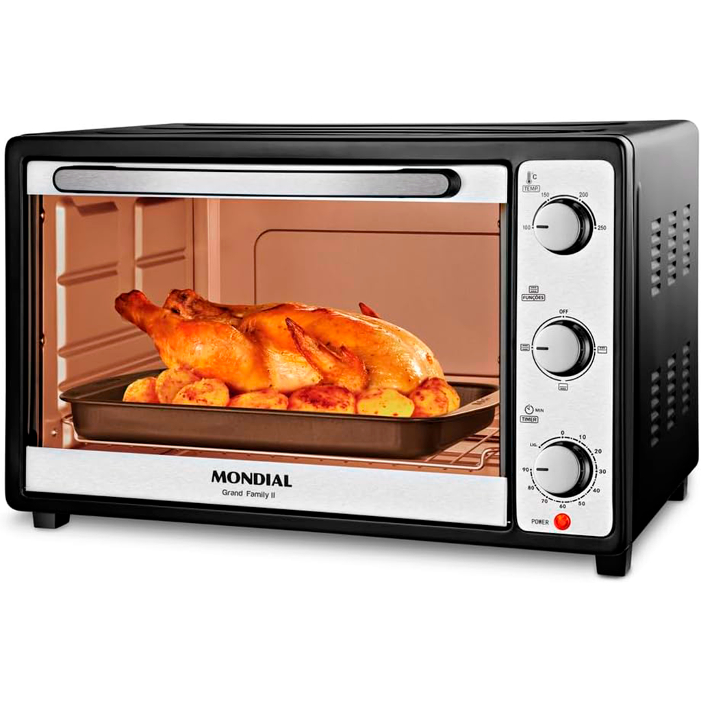 FORNO ELÉTRICO DE BANCADA MONDIAL GRAND FAMILY II 52L 1800W 