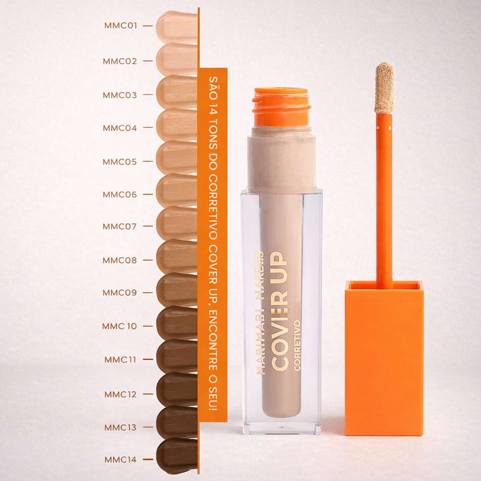Corretivo Líquido Alta Cobertura Cover Up 5,2ml - MARI MARIA