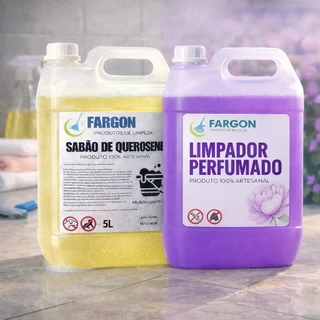 KIT SABÃO QUEROSENE 5L E LIMPADOR PERFUMADO VIOLETA 5L em Oferta na Shopee