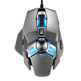 Mouse Gamer Warrior FY-701 4800 Dpi Rgb 7 Botões Ergonômico Optico Escritorio 6 Botões Casa PC Gamer