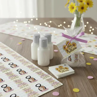 50 Mini Hidratante Lembrancinha dia da Mulher Girassol em Oferta na Shopee