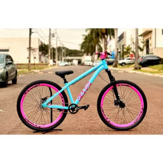 bicicleta aro 26 viking tuff 38 azul em Oferta na Shopee
