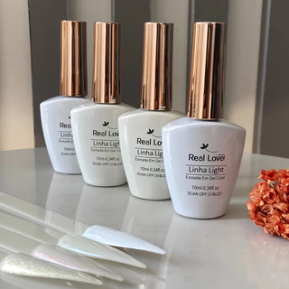 Kit Esmalte em Gel Linha Light Tons de Branco Real Love em Oferta na Shopee