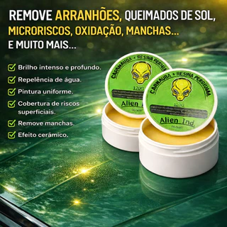Cera Alien Ind Automotiva Para Brilho Pintura Queimada Tira Riscos e Polimento