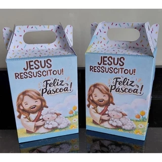Caixa Maletinha Páscoa Jesus -ENVIO IMEDIATO- em Oferta na Shopee