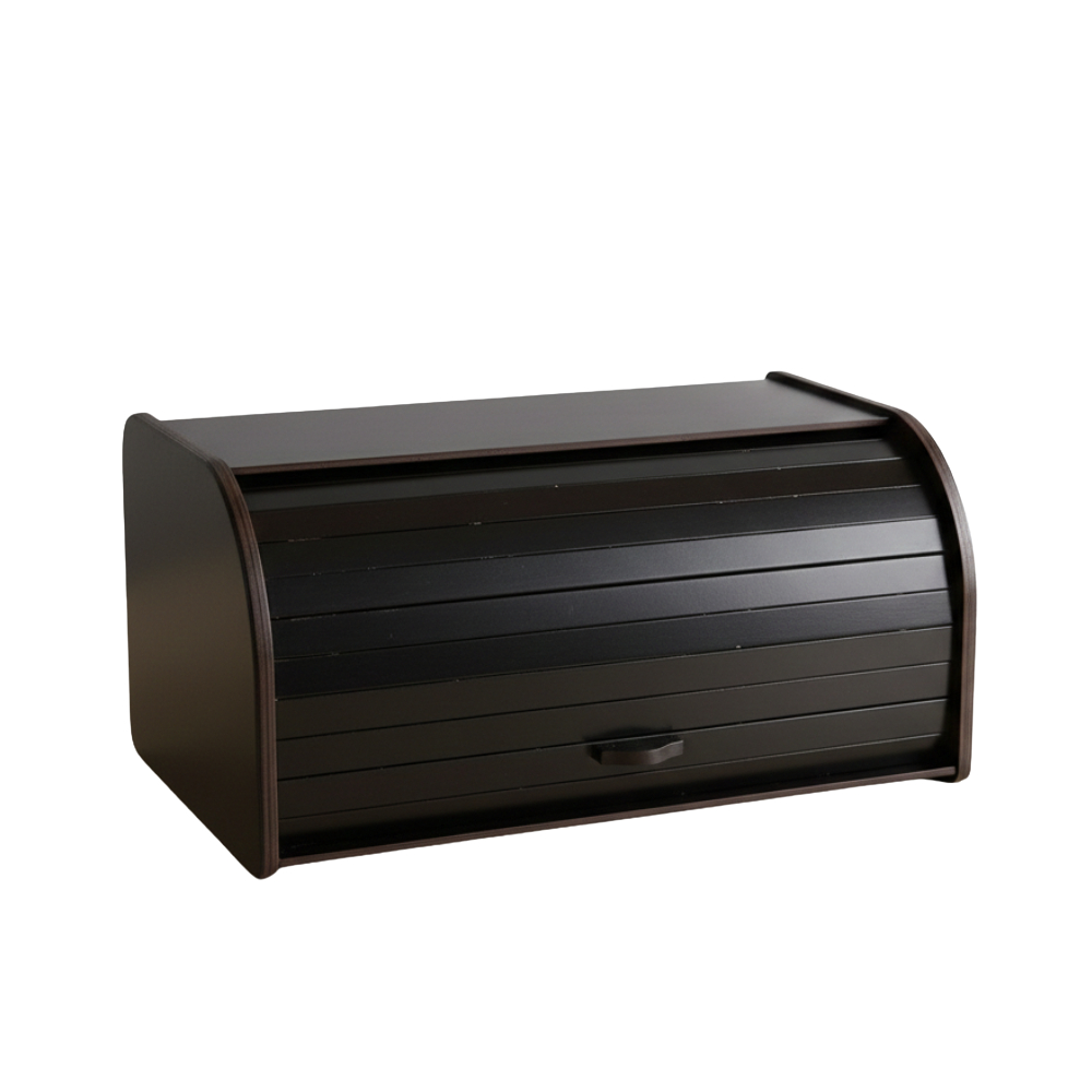 Porta Pães Grande Black Decorativo Moderno Organizador de Ba