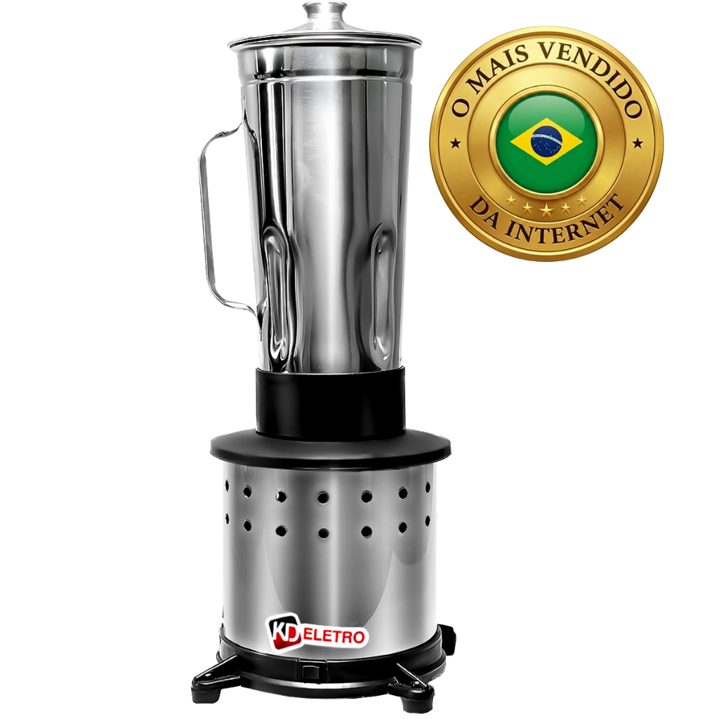 Liquidificador Industrial Alta Rotação 2 Litros Prata com Ja