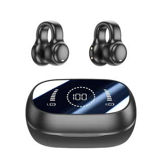 TWS 5.4 Fones de ouvido estéreo Bluetooth sem fio com baixo esportivo na orelha impermeável construído no microfone em Oferta na Shopee