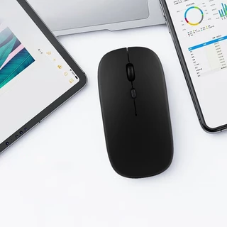 Mouse Recarregável Wireless Home Office - Bateria Interna e LED RGB