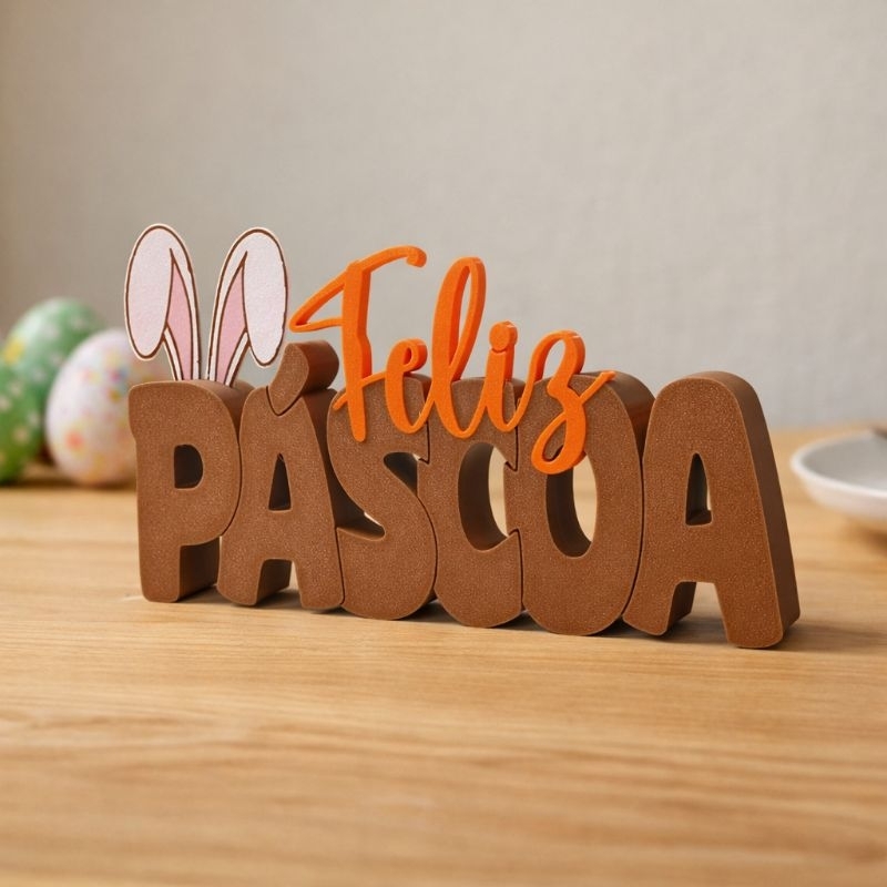 Decoração Feliz Páscoa para Mesa Posta