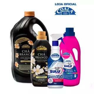 Kit Coala Laundry e Zulu Perfumes Limpeza e Qualidade -  Chá Branco em Oferta na Shopee