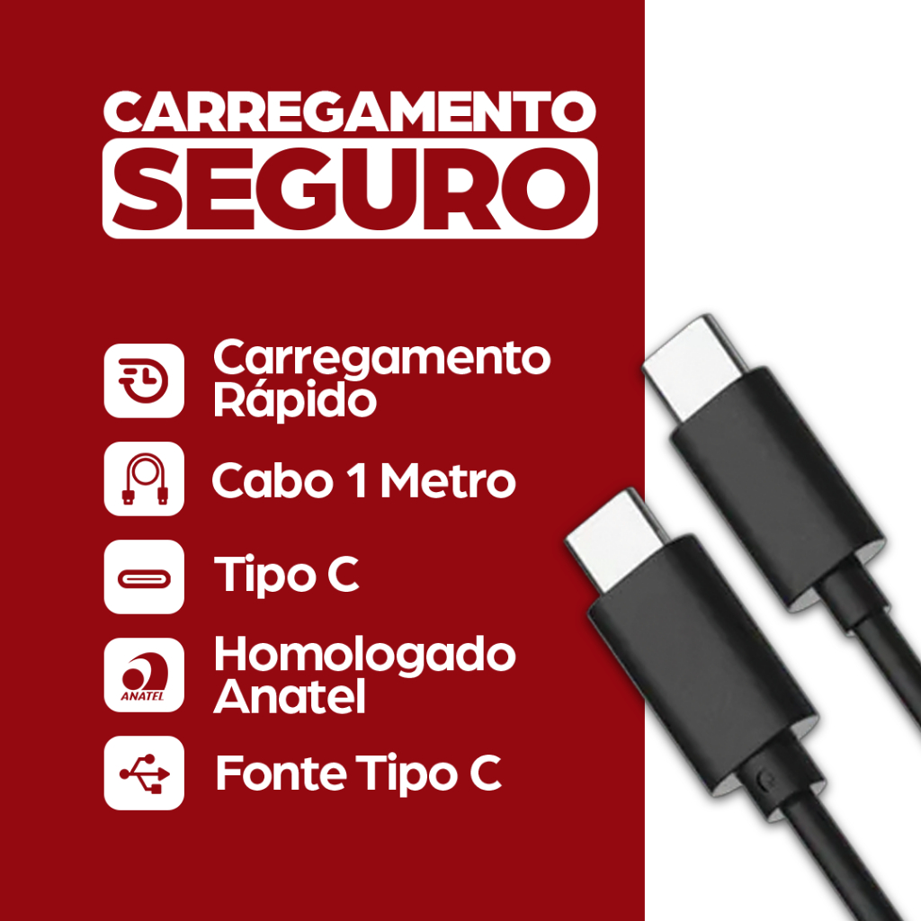 Cargador Rápido 30W Con Cable USB-C Para Motorola Moto G23, G24, G32, G41, G52, G71, G82, G84, RAZR, Edge Y Más