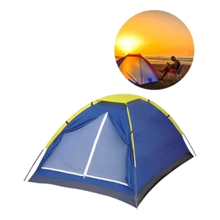 Barraca Iglu Camping Para 4 Pessoas Impermeável Azul Acampamento Piquenique em Oferta na Shopee