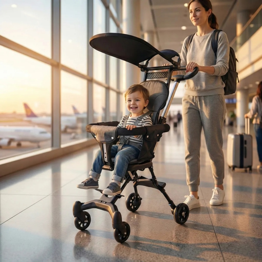 Carrinho de Bebê Portátil Dobrável Ultra Compacto - Ideal para Viagem e ...