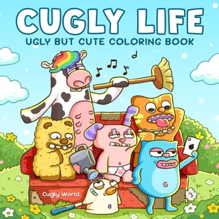 Cugly Life 30 Desenhos para colorir FOLHAS SOLTAS + Acetato NÃO VAI ENCADERNADO em Oferta na Shopee