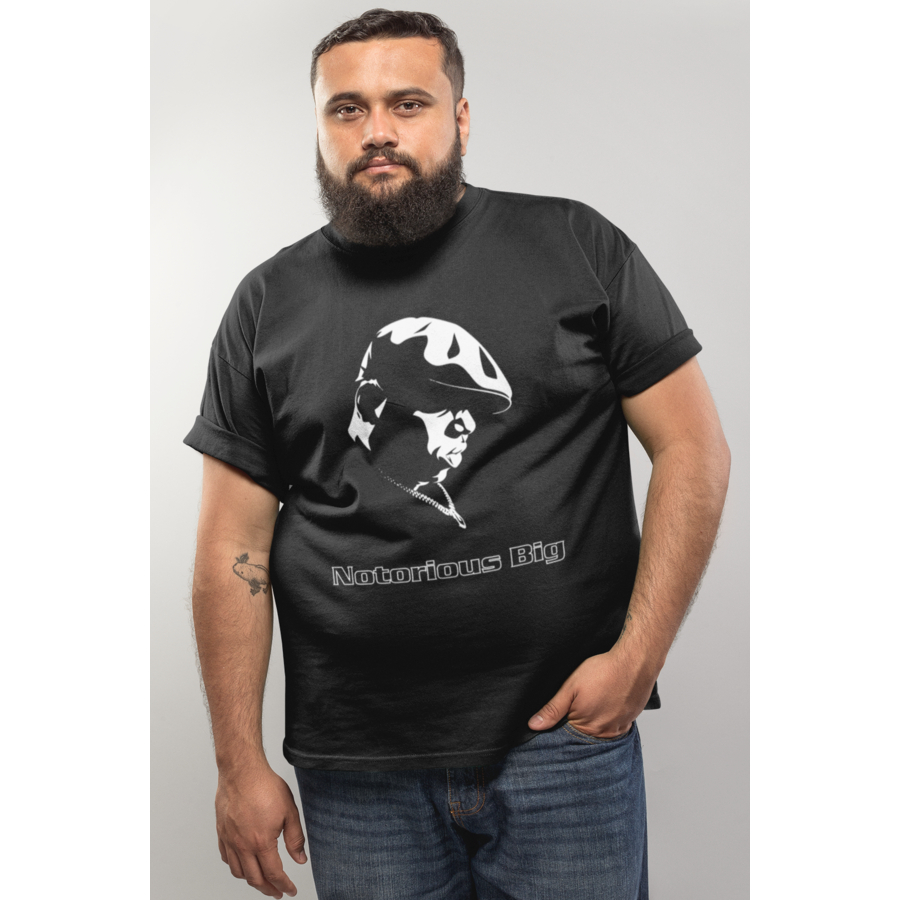 Camiseta Masculina Plus Size Notorious Big Estampa Hip Hop Rap