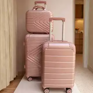 kit  1,2 mala + frasqueira bordo aviao necesser necessaire 10kg em Oferta na Shopee