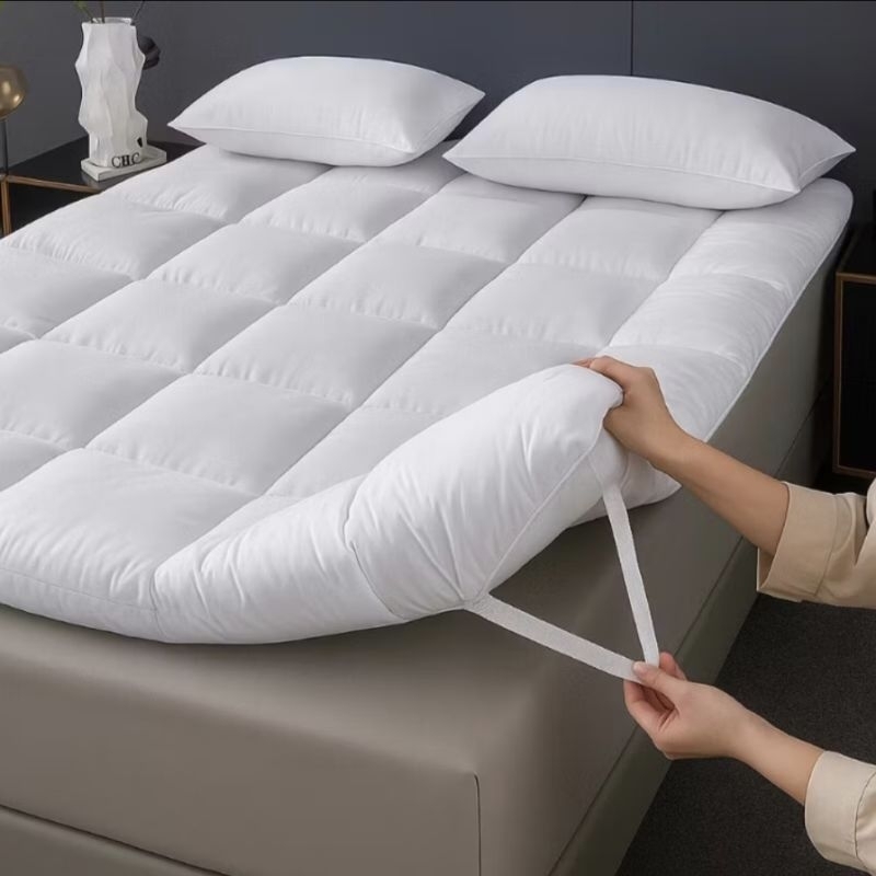 Pillow top cama solteiro casal Queen e king box protetor de colchão Toque de pluma 400 fios.