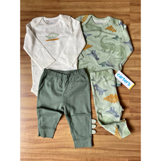 Conjunto body, calças e camisa manga longa carters em Oferta na Shopee