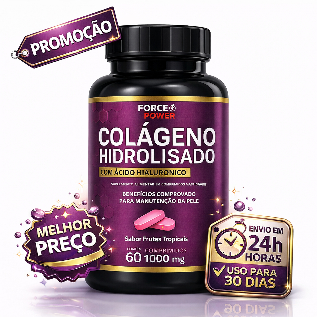 Colageno Hidrolisado ORIGINAL com Acido Hialuronico 60 comprimidos