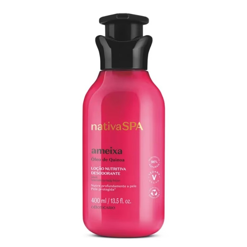 Loção Hidratante Desodorante Corporal Nativa SPA Ameixa 400ml em Oferta na Shopee