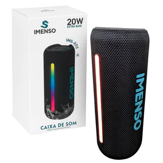 Boombox Caixa de Som Bluetooth 20W Imenso Extra Bass em Oferta na Shopee