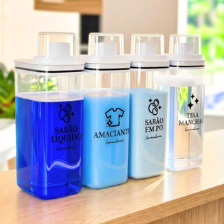Dispensers Lavanderia 1,5L e 2,3L - Amaciante, Sabão em Pó, Sabão Líquido, Tira Manchas kit/individ — foto 3 — Achou Levou Brasil