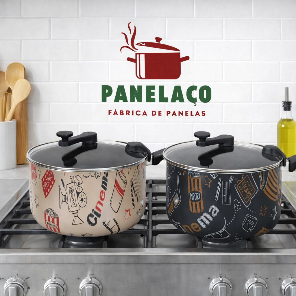Pipoqueira panela antiaderente com desenho 4,5L n20