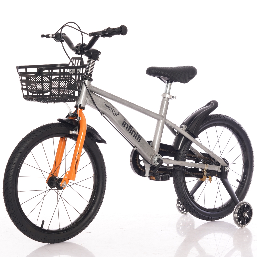Bicicleta Infantil Aro 16 Cinza Infiniti Kids