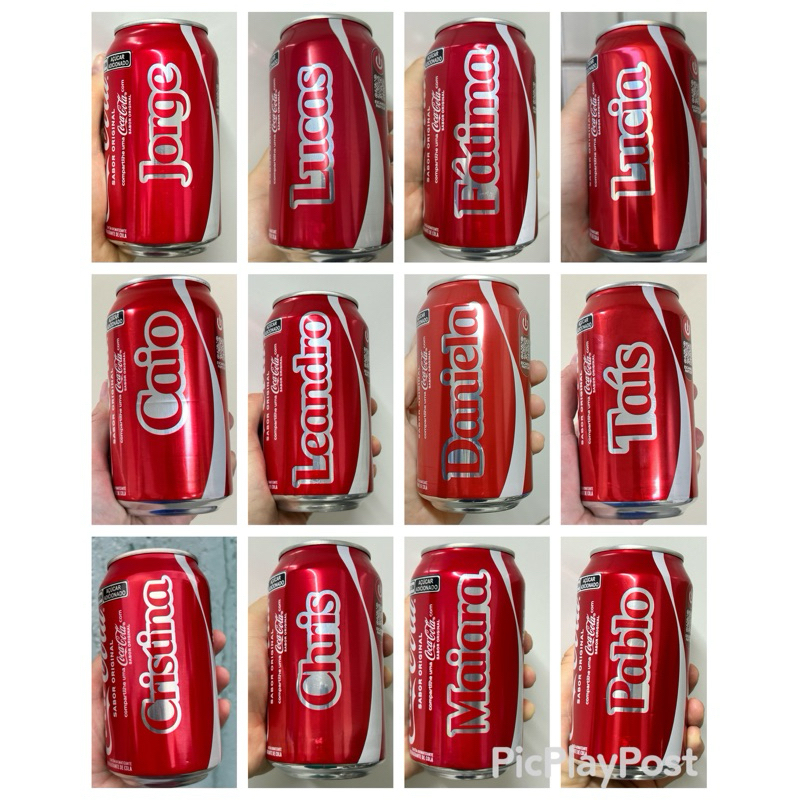Lata Coca Cola com nome 2025 - Nomes disponíveis atualizados em 12