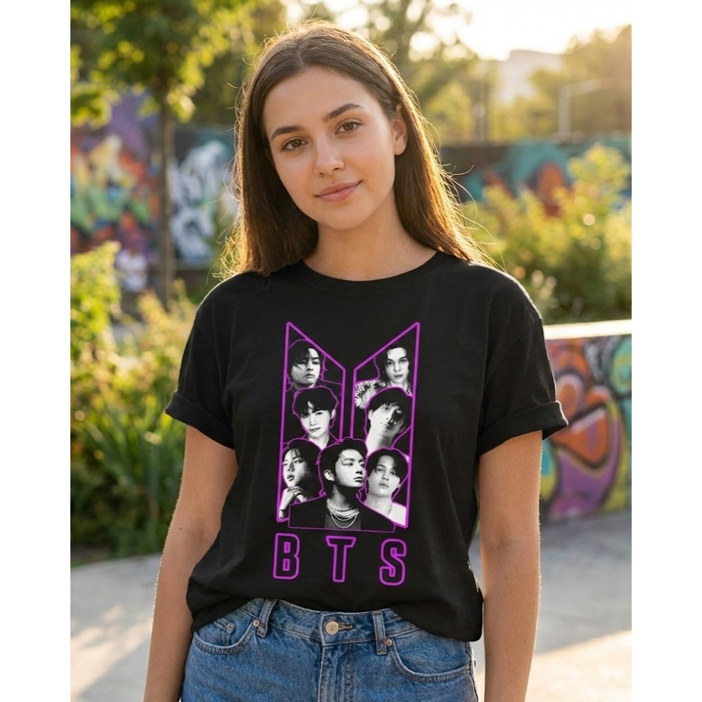 Camiseta Unissex - BTS - Especial Word Tour 2026 - Premium