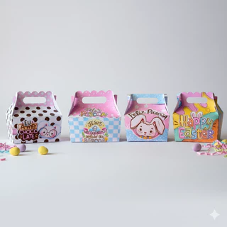 Kit 10 Caixinha Lembrancinhas Decorativas de Páscoa Infantil Personalizadas Mimo em Oferta na Shopee
