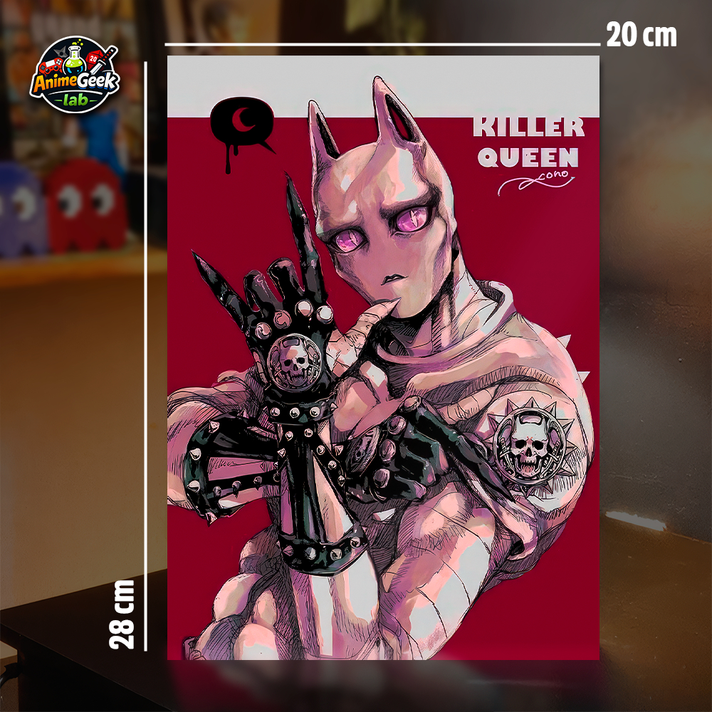 Quadro Placa Decorativa Killer Queen Jojo's Bizarre Adventures em