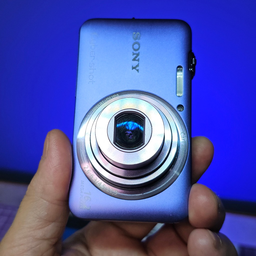 Câmera Sony Cyber-shot DSC-WX7 Azul completa 16gb id202 | Shopee