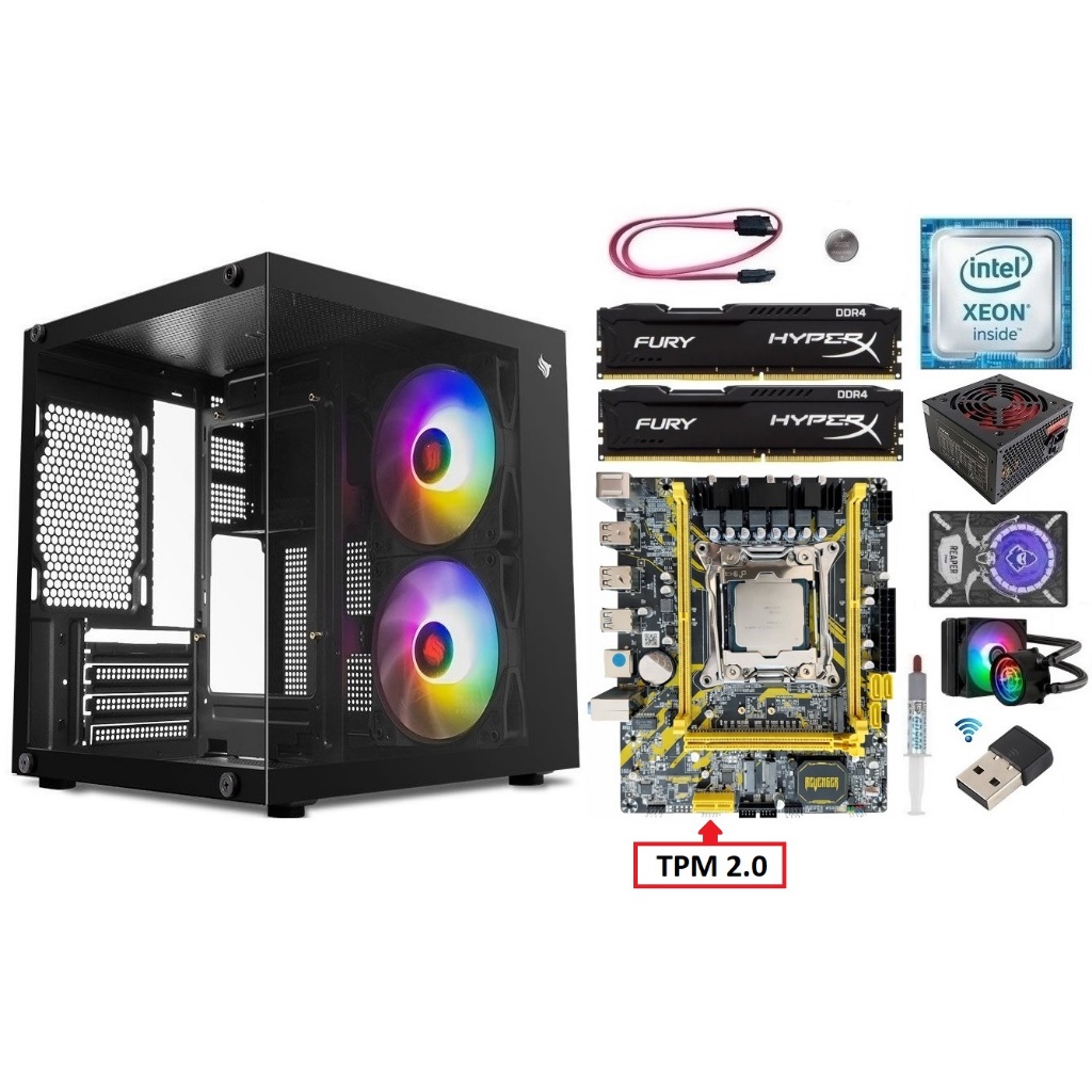 中華のやつ　Xeon E5-2680v4 x99？マザボセット Kit Gamer X99 Xeon E5 2680 v4/ 8GB-16GB DDR4/ Gabinete + Fonte