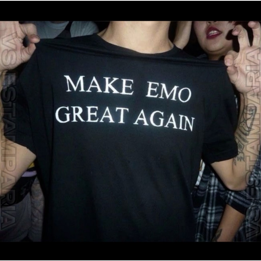 Camiseta Make Emo Great Again / Emocore / Sad / Melancholic | Shopee Brasil