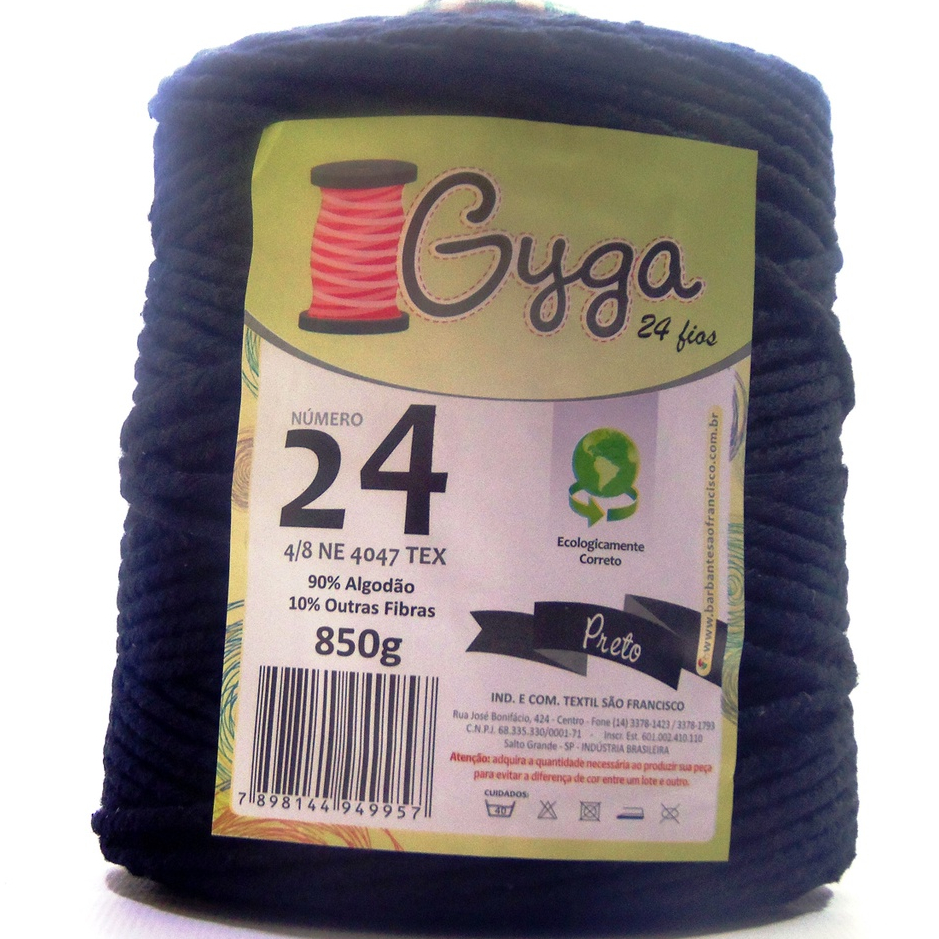 Barbante Grosso Gyga 24 fios 850g São Francisco- Linha de Crochê