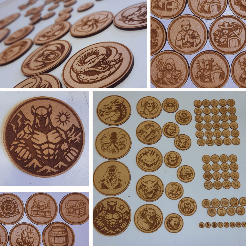 Kit Tokens para RPG de mesa - Boss, Monstros, Personagens e Itens ...
