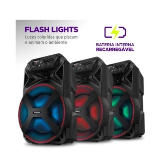 Caixa de Som Amplificada Bluetooth Mondial Bivolt Rádio FM CM-250 Preto (original, lacrado, garantia de fábrica Mondial) em Oferta na Shopee