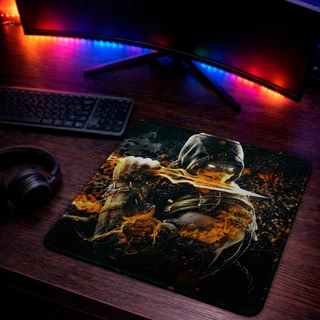 Mouse Pad Gamer com Costura nas Bordas Tema Jogos Tamanho especial 40x40cm
