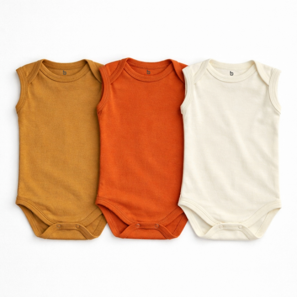 Kit com 3 Bodies de Bebê Infantil Regata Terrosos 100% Algodão | Shopee Brasil