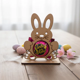 Kit 50 Lembrancinha Páscoa Coelho Mdf Cru Porta Bombom Infantil Comemoração Presentes Personalizados em Oferta na Shopee