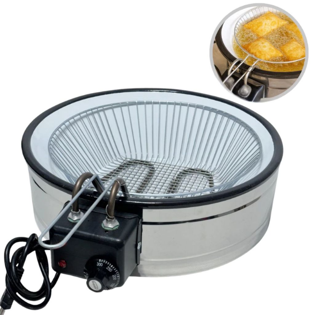 Tacho Esmaltado Fritadeira Elétrica Industrial 7 Litros Óleo