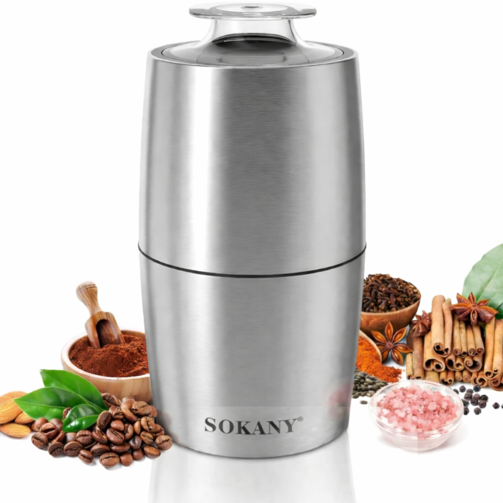 Moedor De Café 110v ou 220v Elétrico Grãos Aço Inox 2 Lâmina