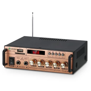 VEDO Amplificador De Potência Estéreo para Carro e Casa 12V/110/220V 300W*2 com Receptor Bluetooth Amplificador Digital em Oferta na Shopee